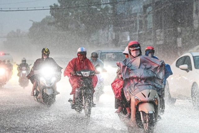 Miền Bắc chỉ còn mưa vào buổi sáng, từ chiều nay tạnh ráo, nhiệt tăng dần